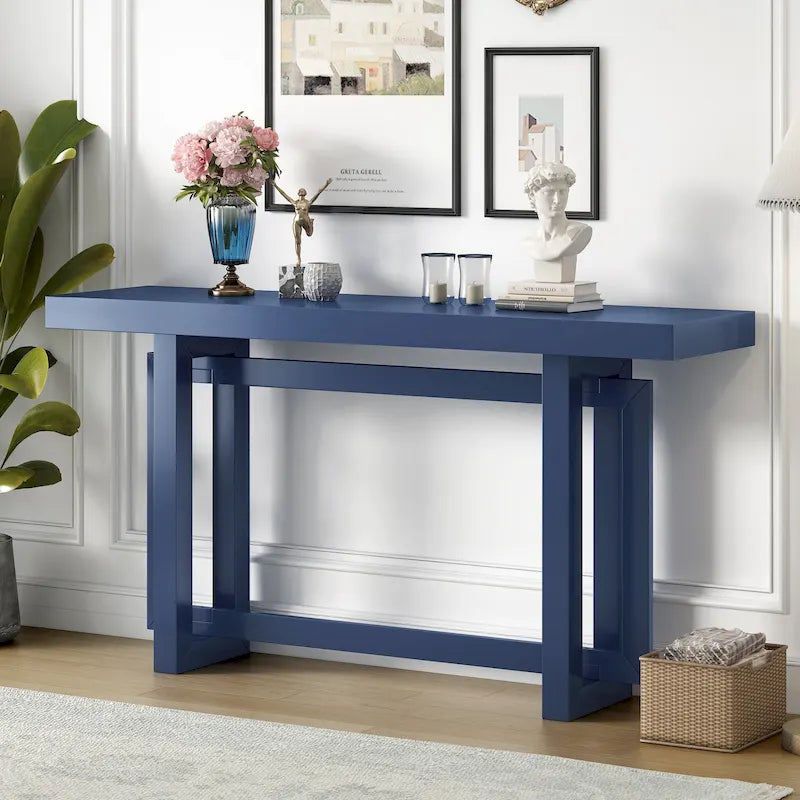 Console avec plateau imitation bois