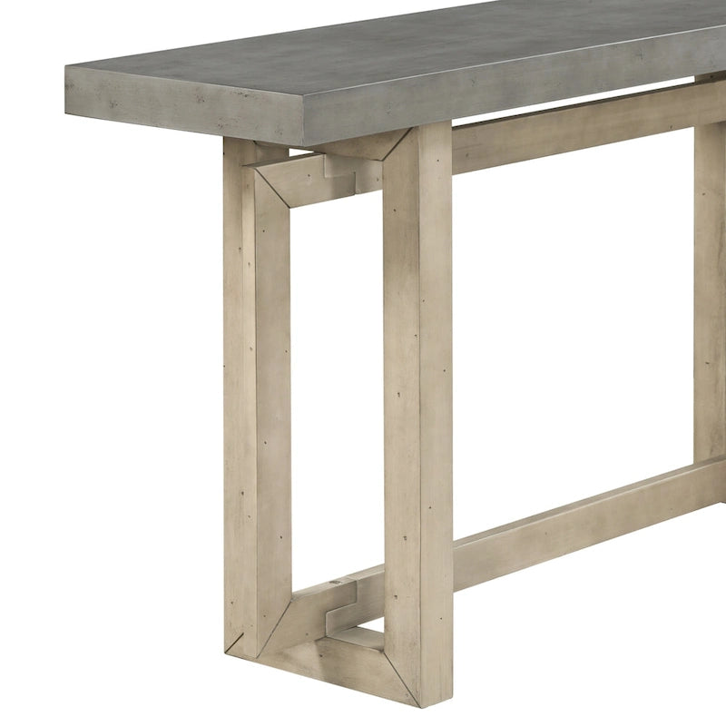 Console avec plateau imitation bois