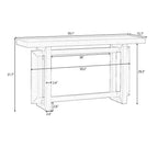 Console avec plateau imitation bois