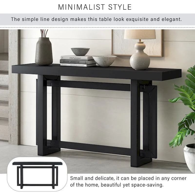 Console avec plateau imitation bois