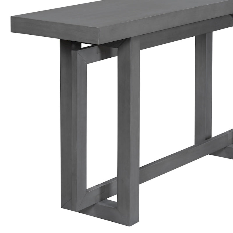 Console avec plateau imitation bois