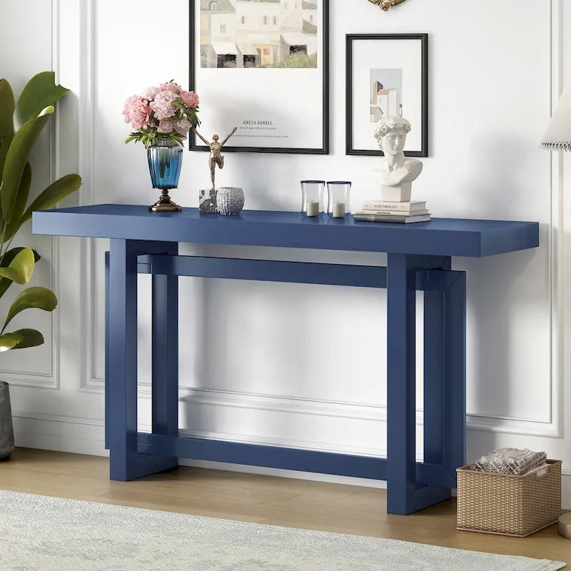 Console avec plateau imitation bois