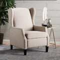 Fauteuil inclinable en tissu avec bord clouté