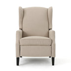 Fauteuil inclinable en tissu avec bord clouté