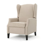 Fauteuil inclinable en tissu avec bord clouté