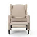 Fauteuil inclinable en tissu avec bord clouté