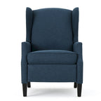 Fauteuil inclinable en tissu avec bord clouté