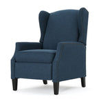 Fauteuil inclinable en tissu avec bord clouté