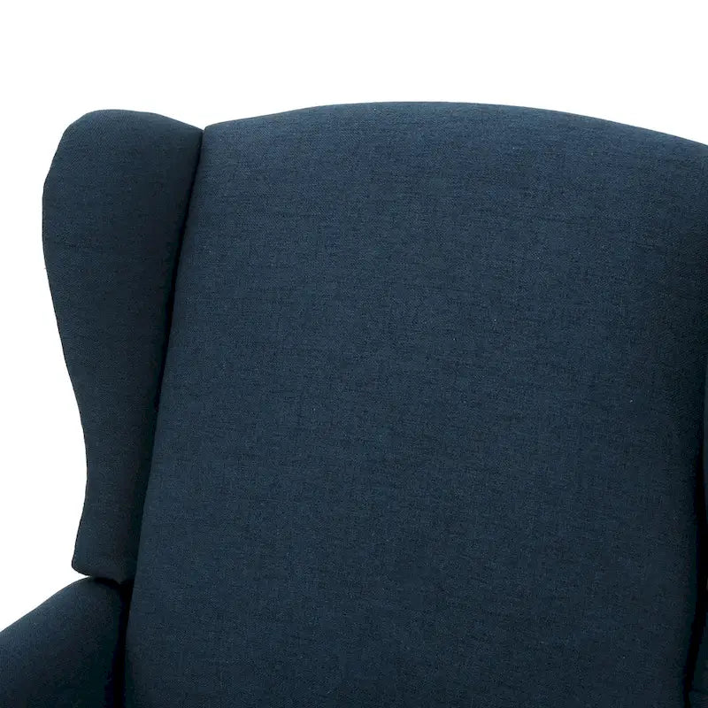 Fauteuil inclinable en tissu avec bord clouté