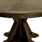 Table de salle à manger ronde avec pied central