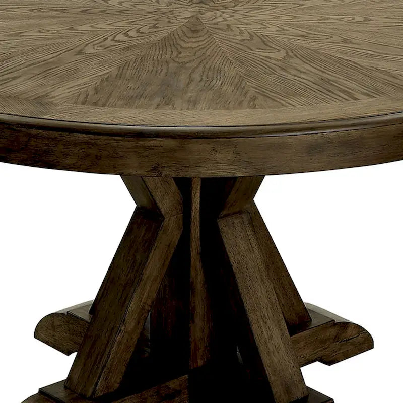 Table de salle à manger ronde avec pied central