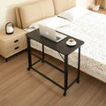 Bureau pliant compact à roulettes pour bureau à domicile, chambre ou dortoir