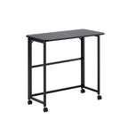 Bureau pliant compact à roulettes pour bureau à domicile, chambre ou dortoir