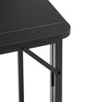 Bureau pliant compact à roulettes pour bureau à domicile, chambre ou dortoir