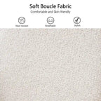 Fauteuil pivotant rembourré avec dossier haut et accoudoirs ouverts