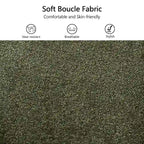 Fauteuil pivotant rembourré avec dossier haut et accoudoirs ouverts
