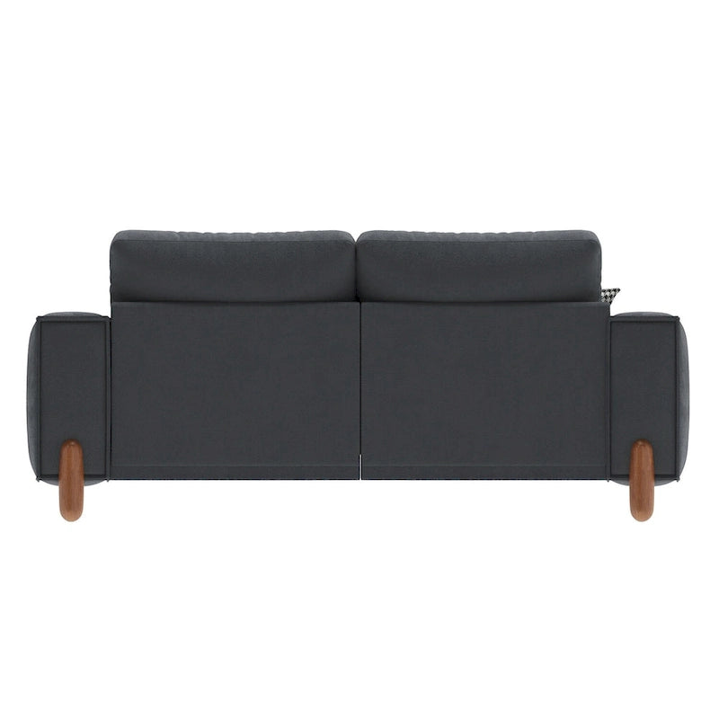 Canapé deux places avec revêtement en tissu chenille