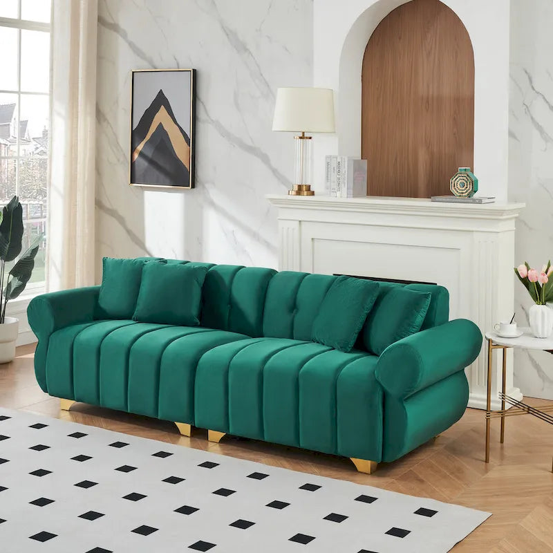 Commode double 6 tiroirs avec grande surface supérieure