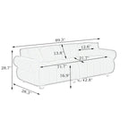 Commode double 6 tiroirs avec grande surface supérieure