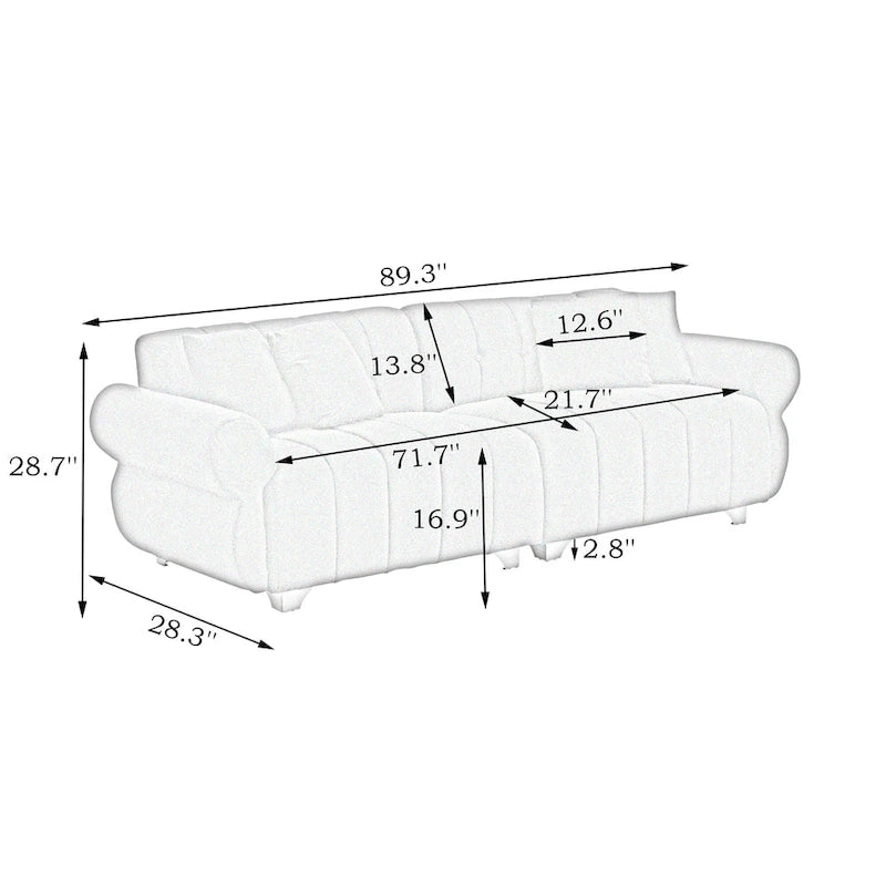 Commode double 6 tiroirs avec grande surface supérieure