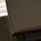Table d'appoint en bois d'acacia avec tiroir et étagère ouverte