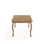 Table de salle à manger extensible avec allonge papillon et pieds cabriolets
