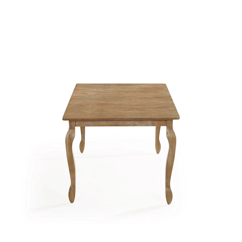 Table de salle à manger extensible avec allonge papillon et pieds cabriolets