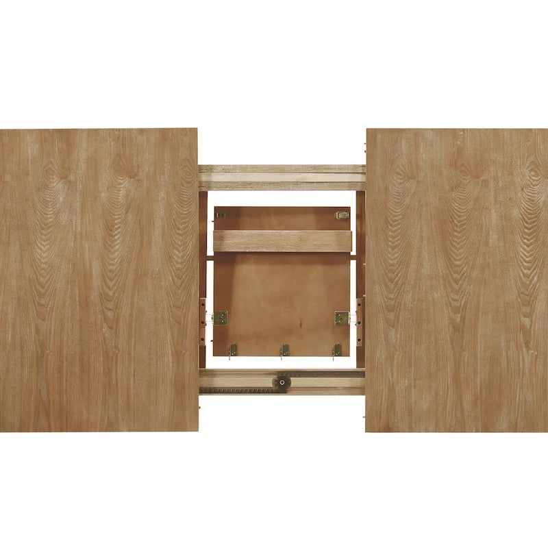 Table de salle à manger extensible avec allonge papillon et pieds cabriolets