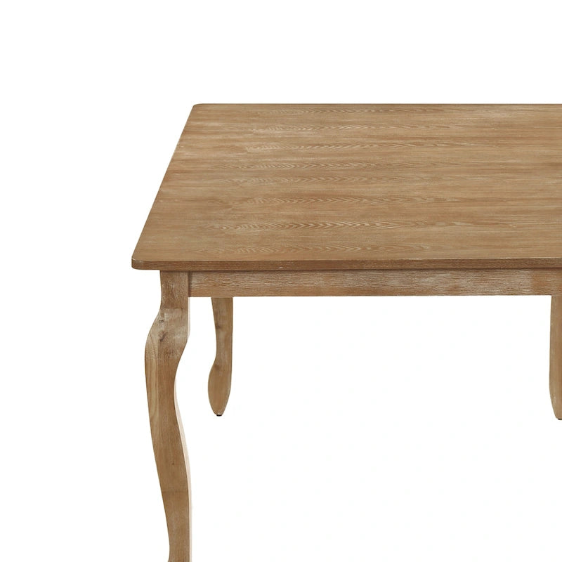 Table de salle à manger extensible avec allonge papillon et pieds cabriolets