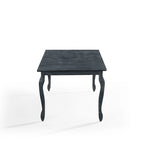Table de salle à manger extensible avec allonge papillon et pieds cabriolets