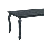 Table de salle à manger extensible avec allonge papillon et pieds cabriolets