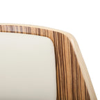 Tabouret de bar pivotant à hauteur fixe de 76 cm avec pieds en bois courbé et repose-pieds rond (lot de 2)