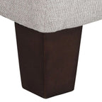 Banc de rangement capitonné avec couvercle à charnière – Gris