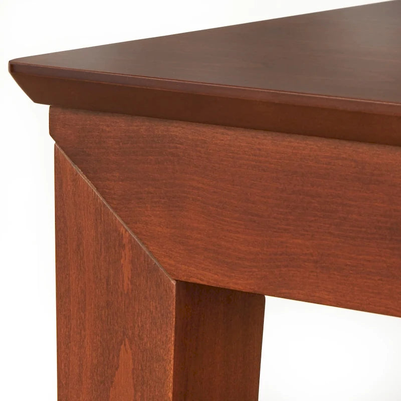 Table de salle à manger moderne du milieu du siècle au fini noyer