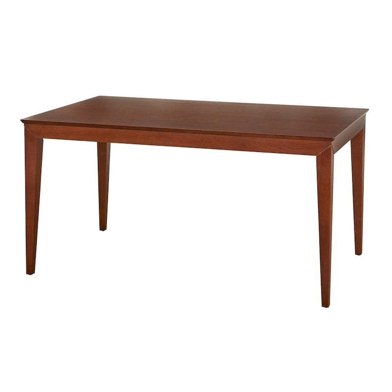 Table de salle à manger moderne du milieu du siècle au fini noyer