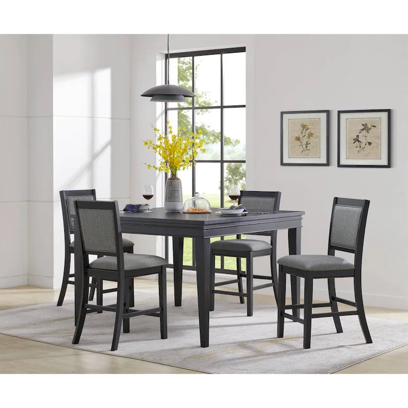 Table à manger hauteur comptoir avec rallonge intégrée