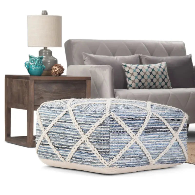 Pouffe carré ottoman