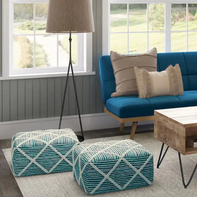 Pouffe carré ottoman