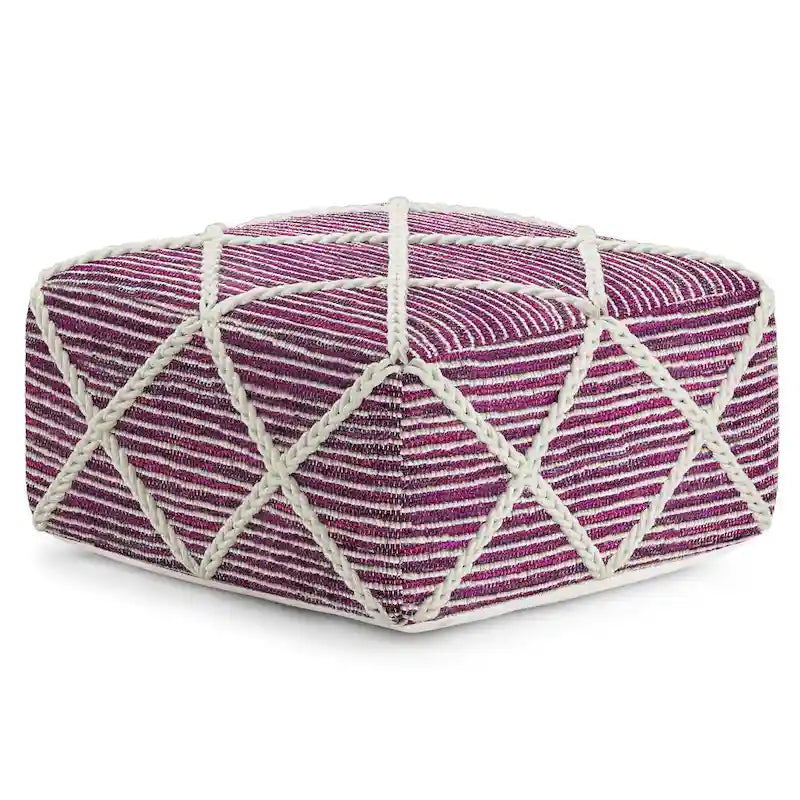 Pouffe carré ottoman