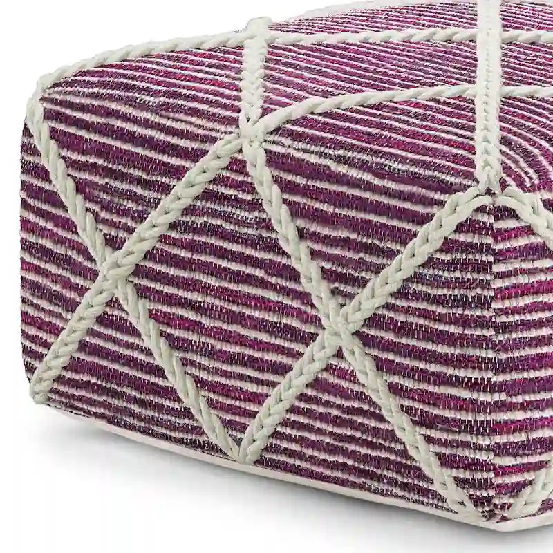 Pouffe carré ottoman