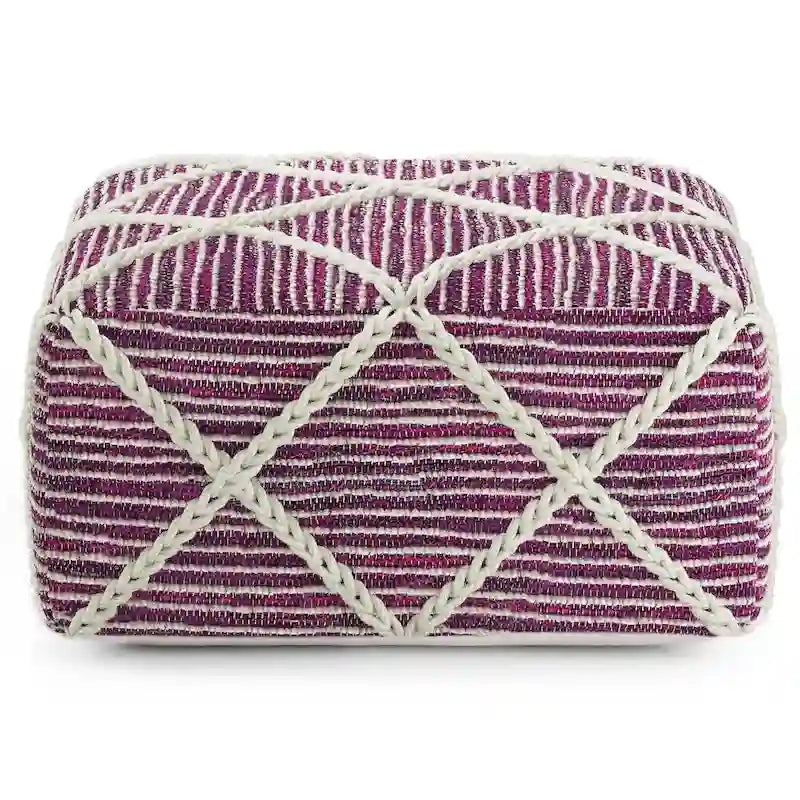 Pouffe carré ottoman