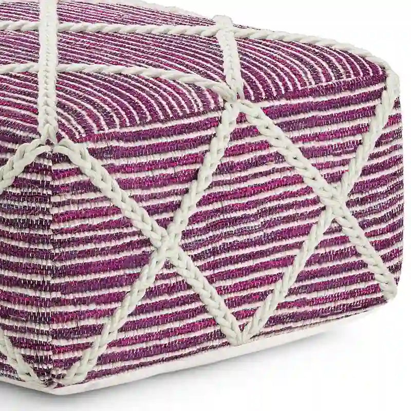 Pouffe carré ottoman
