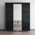 Armoire moderne à 3 portes avec miroir