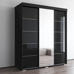Armoire moderne à 3 portes avec miroir