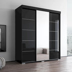 Armoire moderne à 3 portes avec miroir