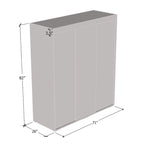 Armoire moderne à 3 portes avec miroir