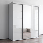 Armoire moderne à 3 portes avec miroir