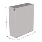 Armoire moderne à 3 portes avec miroir
