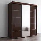 Armoire moderne à 3 portes avec miroir