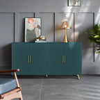 Meuble TV en MDF avec rangement et design à quatre portes